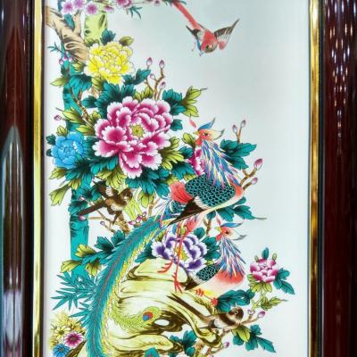 Tranh Sứ Tứ Quý Mã TL012